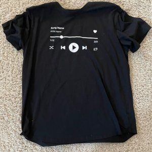 Song Name Spotify Shirt - Adult Large